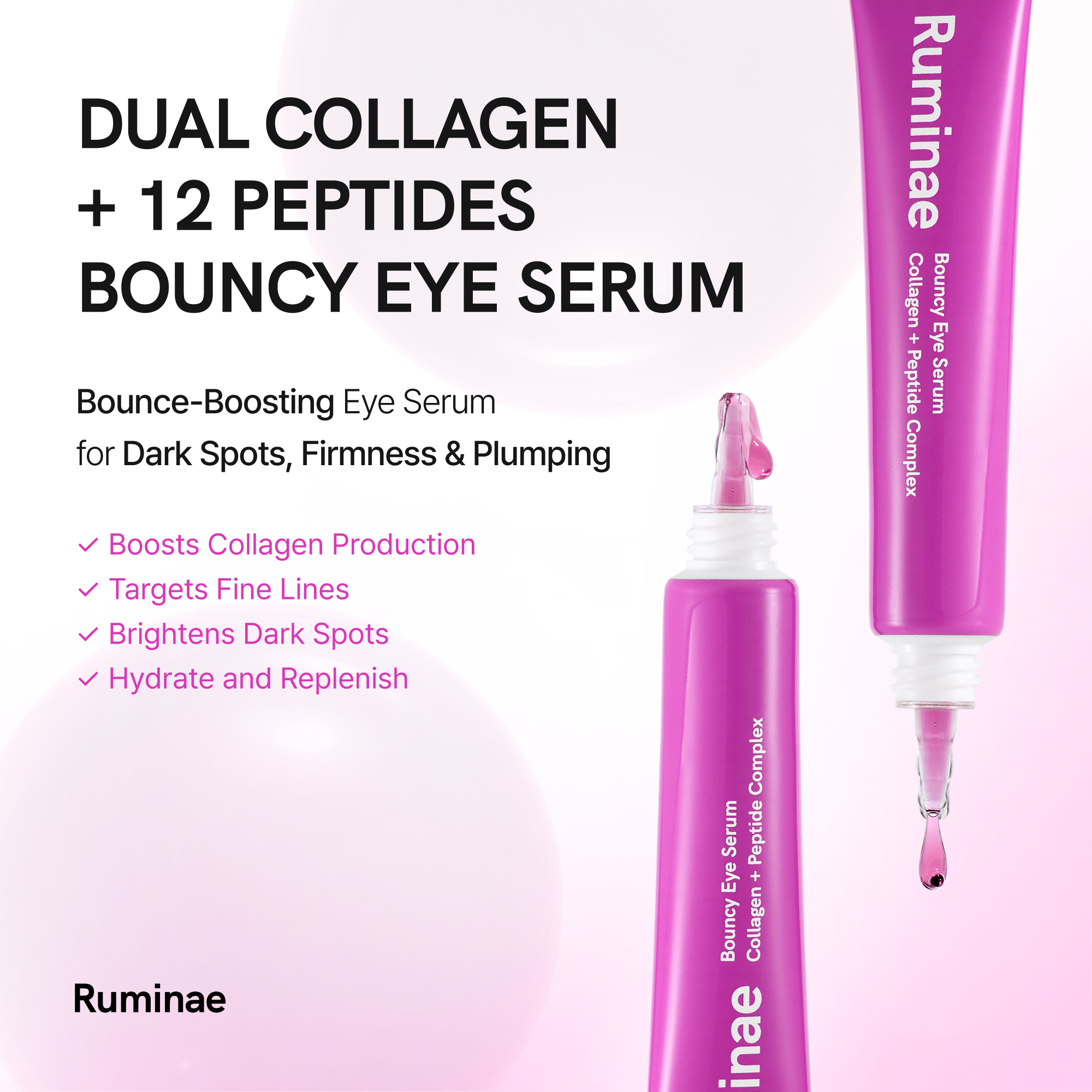 Ruminae Bouncy Collagen + Peptide Serum | 30ml / 1.01 fl oz