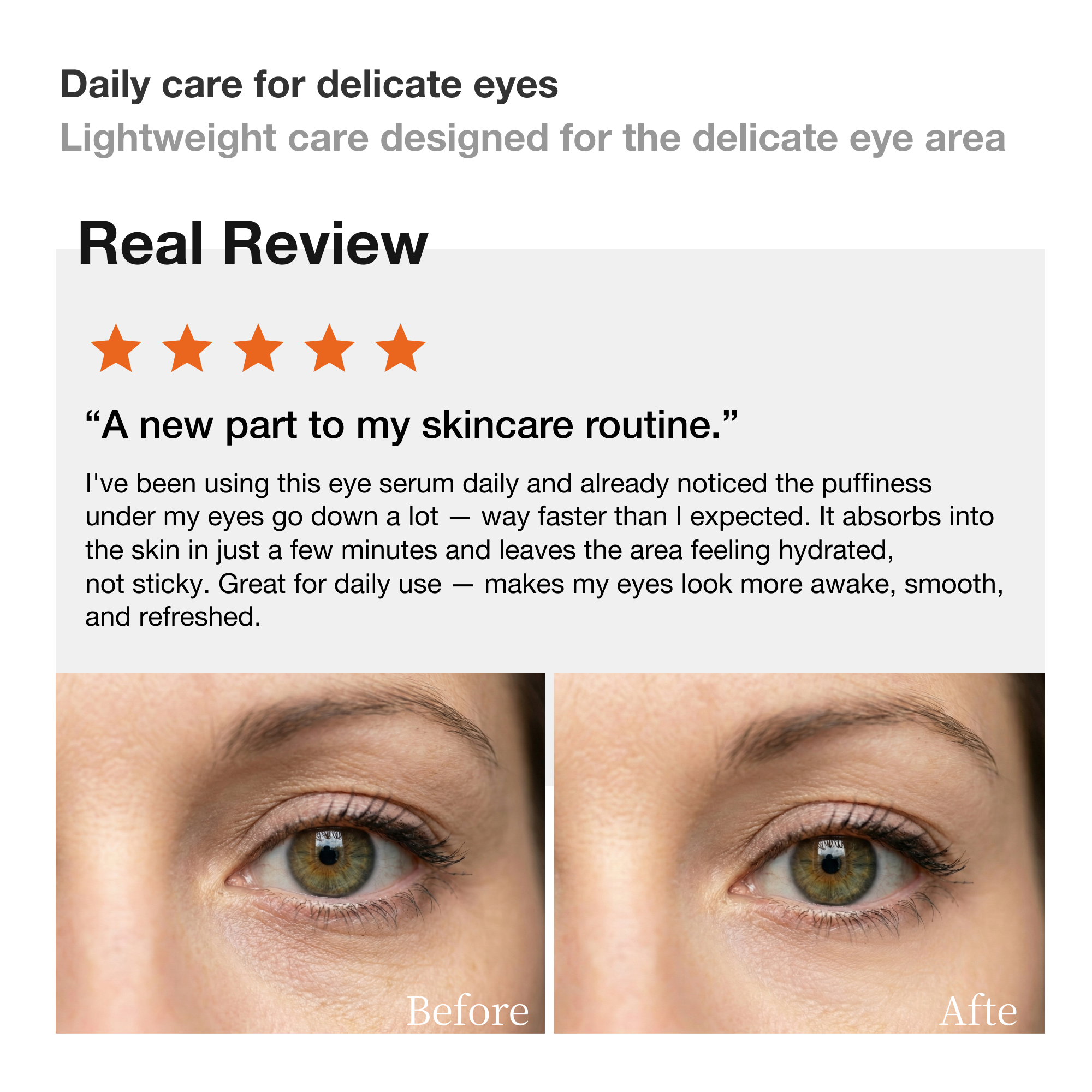 Bouncy Eye Serum | Vegan Collagen + Peptide 12 for Firmness & Hydration