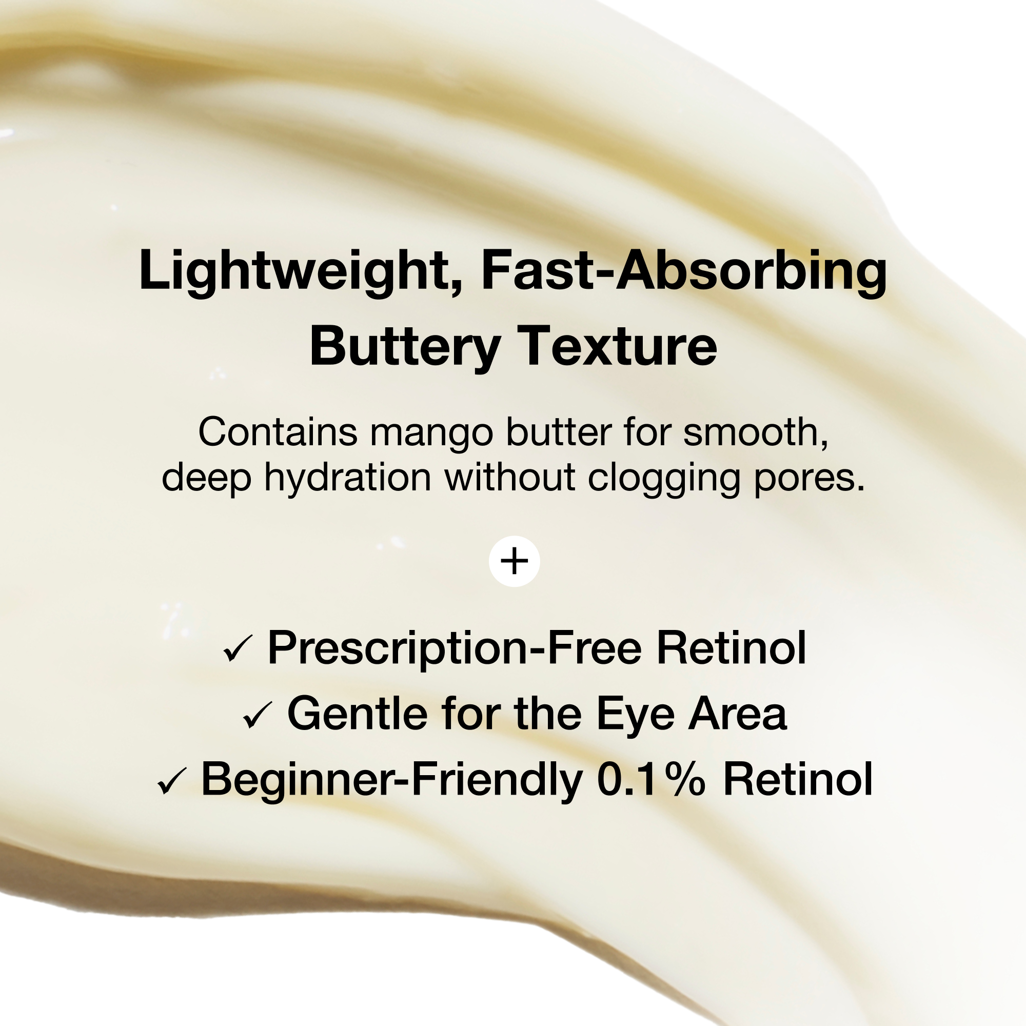 Smooth Retinol Cream | 0.1% Retinol + 0.5% Bakuchiol for Face, Neck & Eyes