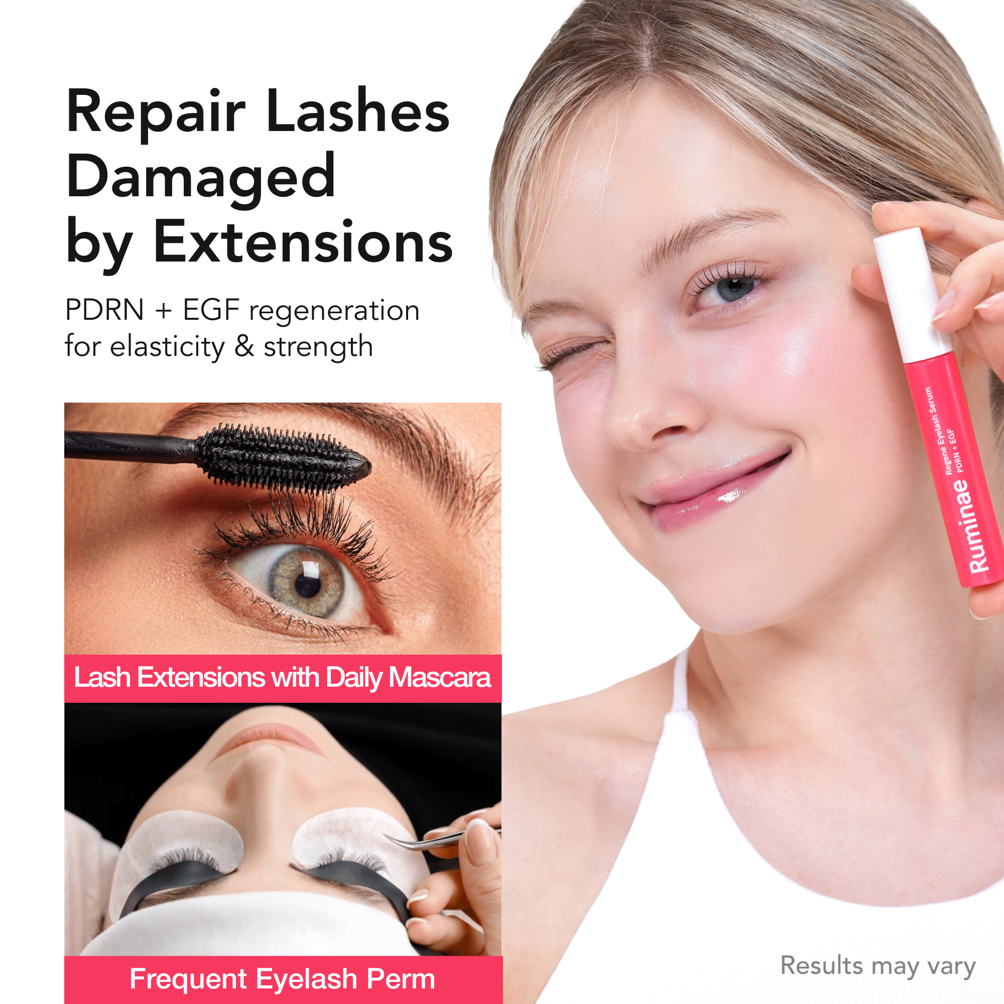 Regene Lash Serum | PDRN + EGF + 9 Peptides for Lash Repair & Growth