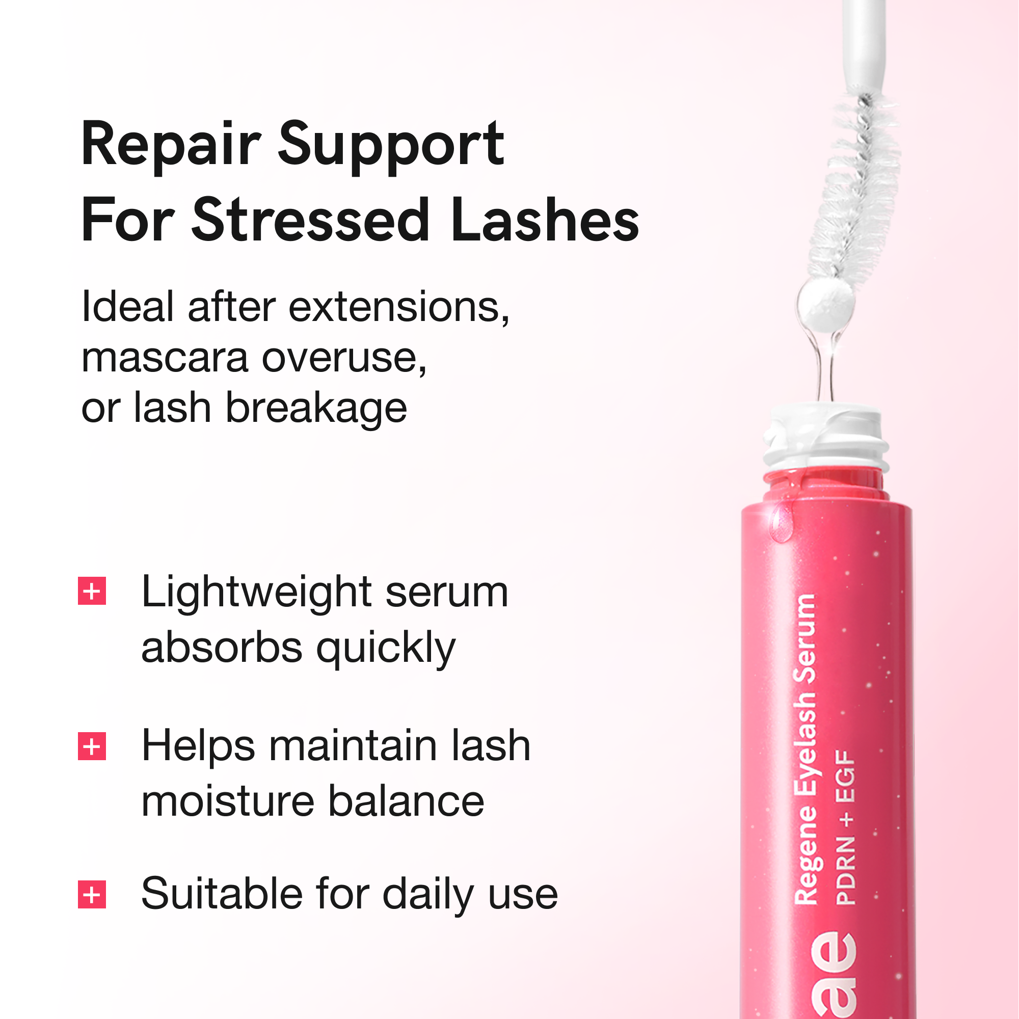 Regene Lash Serum | PDRN + EGF + 9 Peptides for Lash Repair & Growth