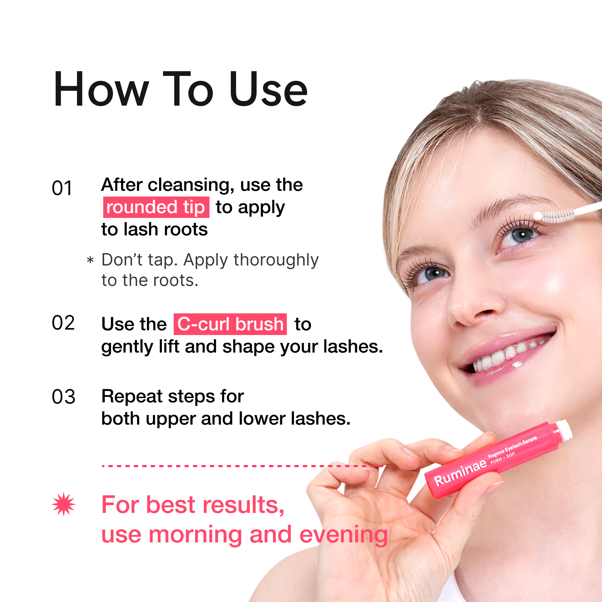 Regene Lash Serum | PDRN + EGF + 9 Peptides for Lash Repair & Growth